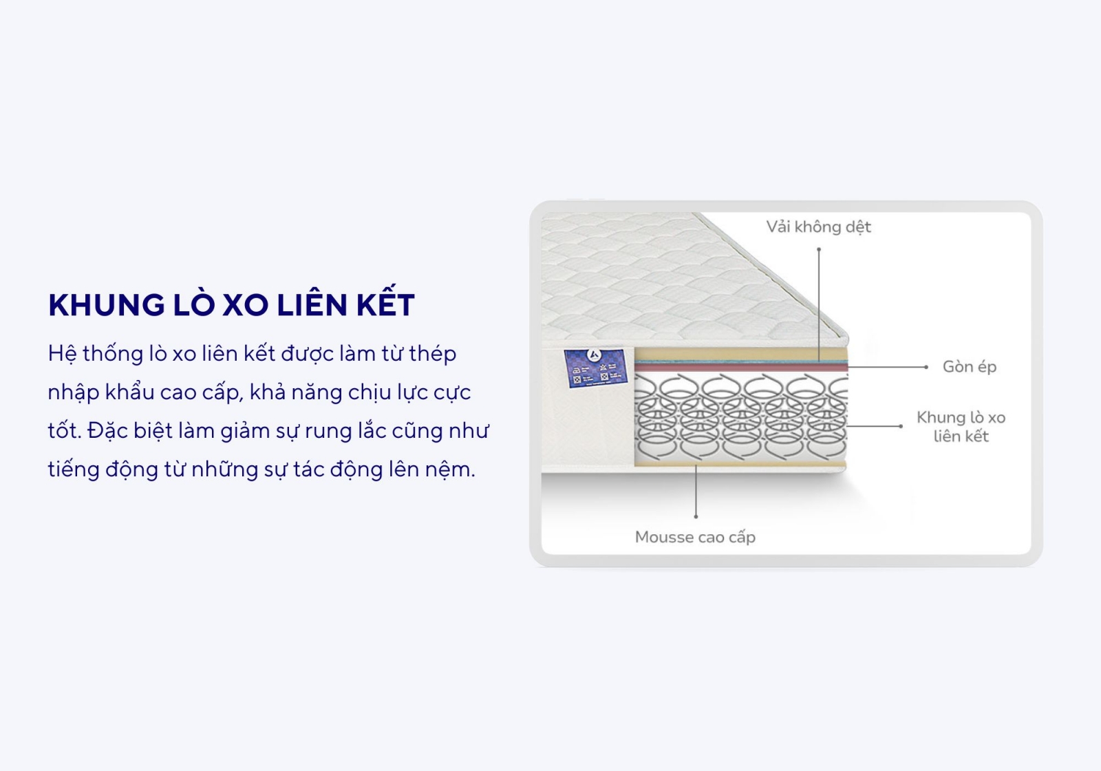 Nệm lò xo liên kết  Aroma Diamond