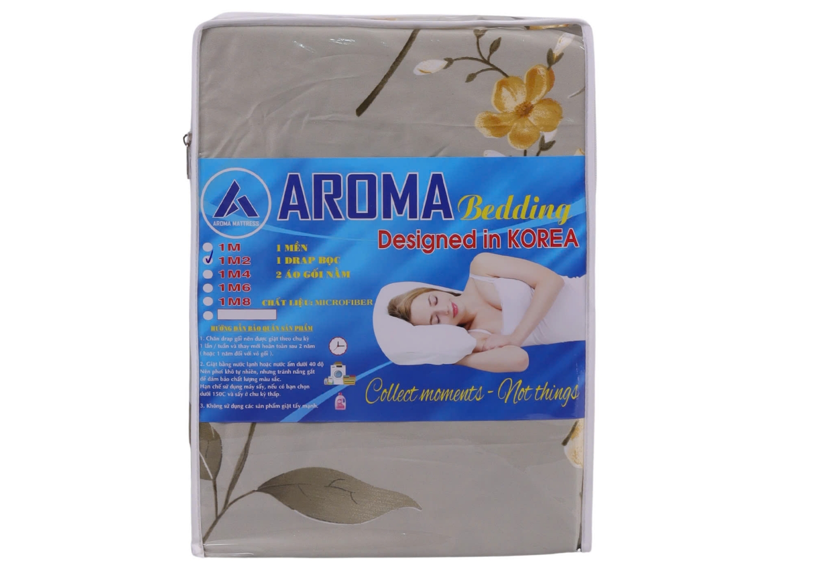 Bộ Drap Aroma Bedding 4 Món - Đa Dạng Màu Sắc - Mềm Mại.