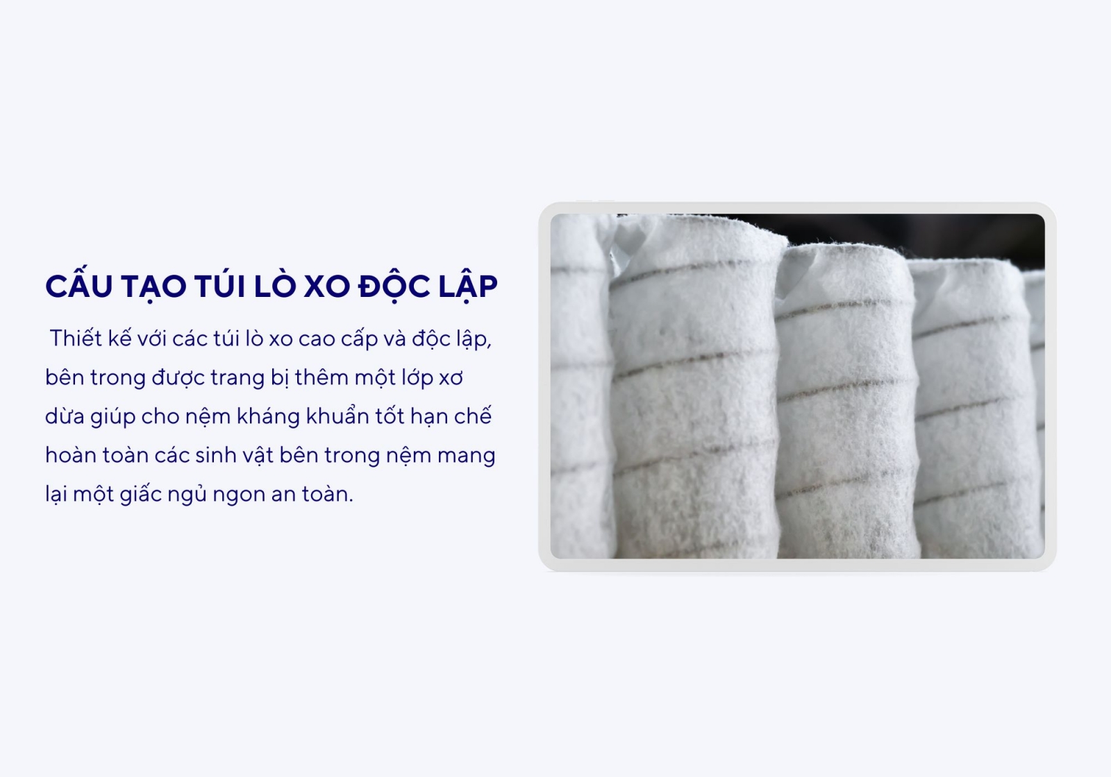 Nệm lò xo túi Aroma Cool Coil 3 viền