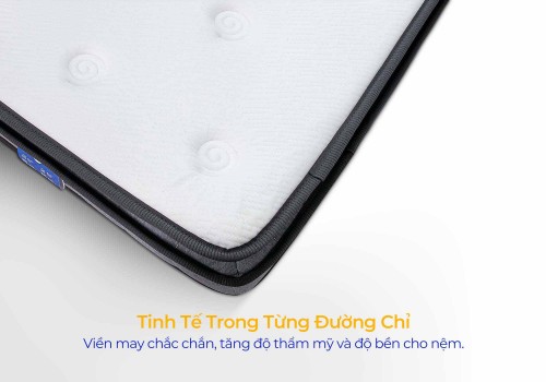 Nệm Lò Xo Liên Kết Aroma Ruby 3 Viền